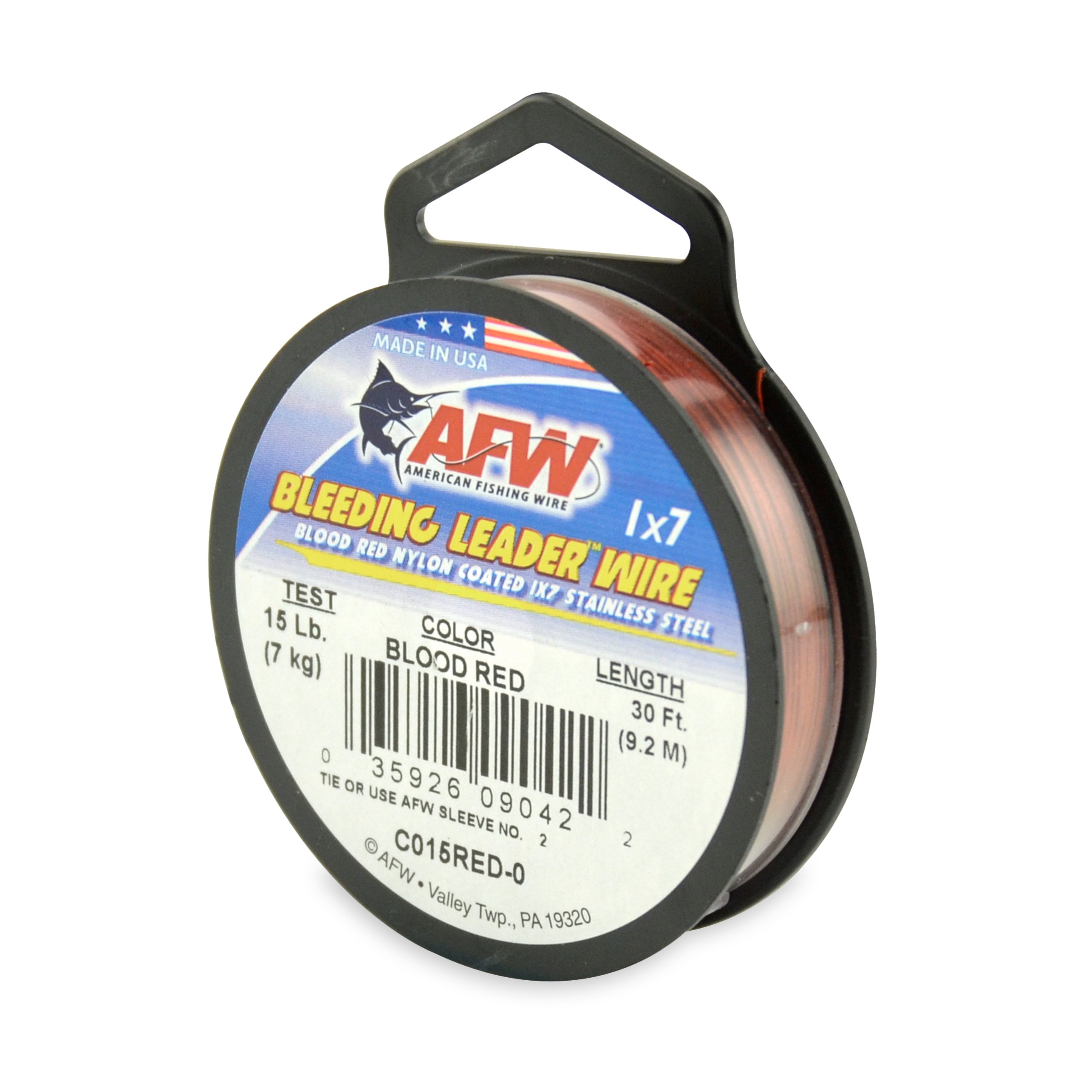 Amazon.com : American Fishing Wire Bleeding Leader Blood Red Nylon